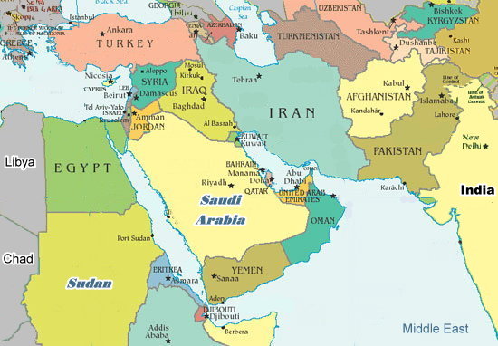 Middle East Map