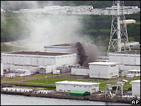The fire at the Kashiwazaki plant was put out after several hours