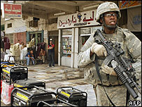 US soldier in Baghdad 